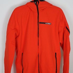 Men's Adidas Terrex Orange Zip-Up Jacket - Size: XL - Gently Used